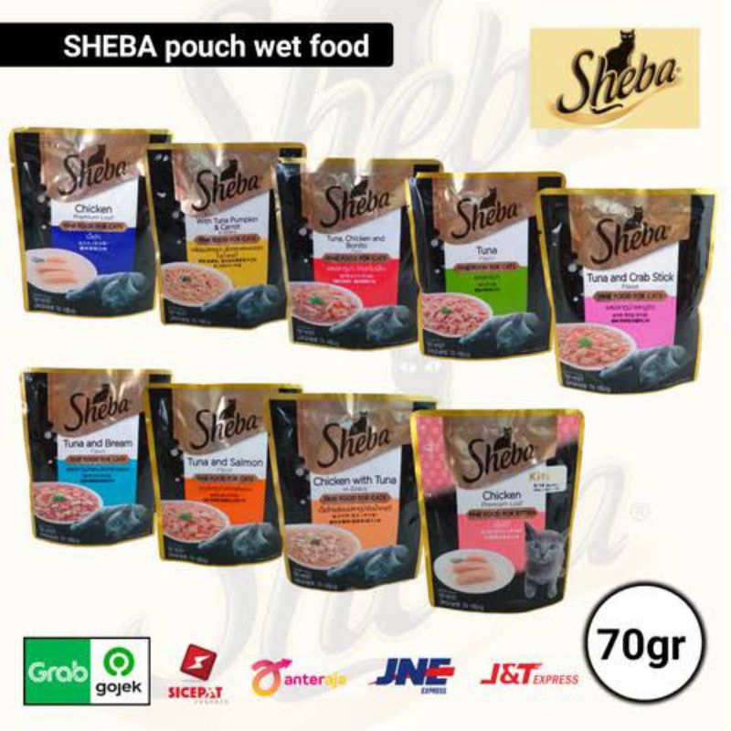 SHEBA - SHEBA Pouch Makanan Kucing Basah 70gr