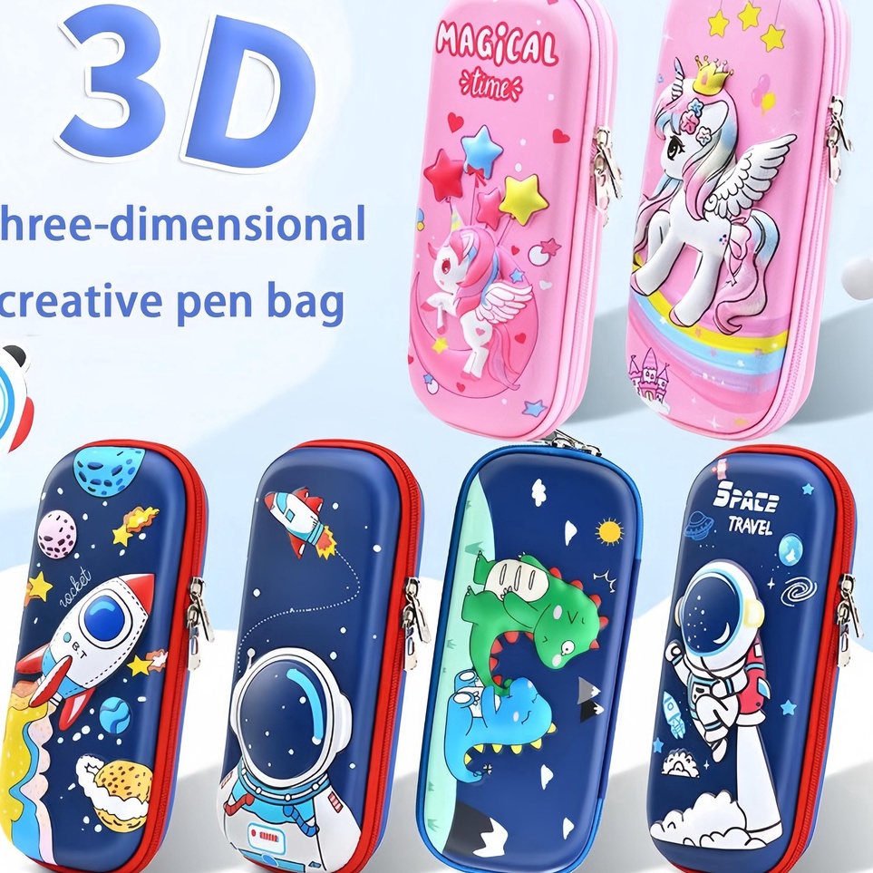 

Hadir Irit 3D Lucu Pensil Kawaii Kotak Pensil Organizer untuk Anak Lakilaki Perempuan Kantong Sekolah Alat Tulis