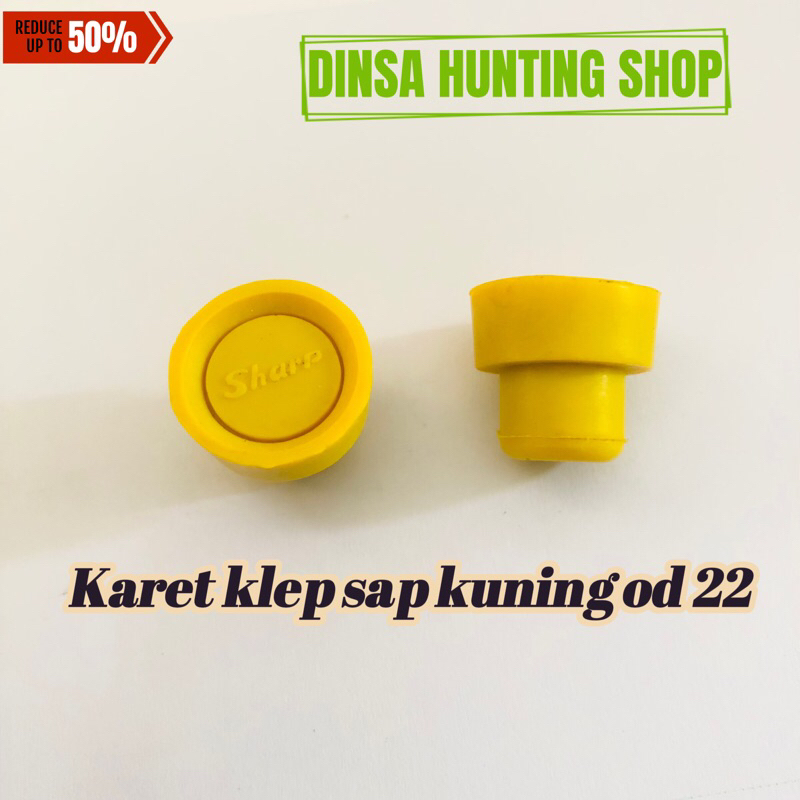 karet klep sap kuning od 22 - karet klep od22