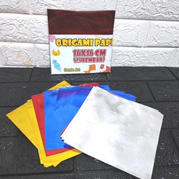 

Super Baru Kertas Origami metalik origami kertas emas mengkilat per pack
