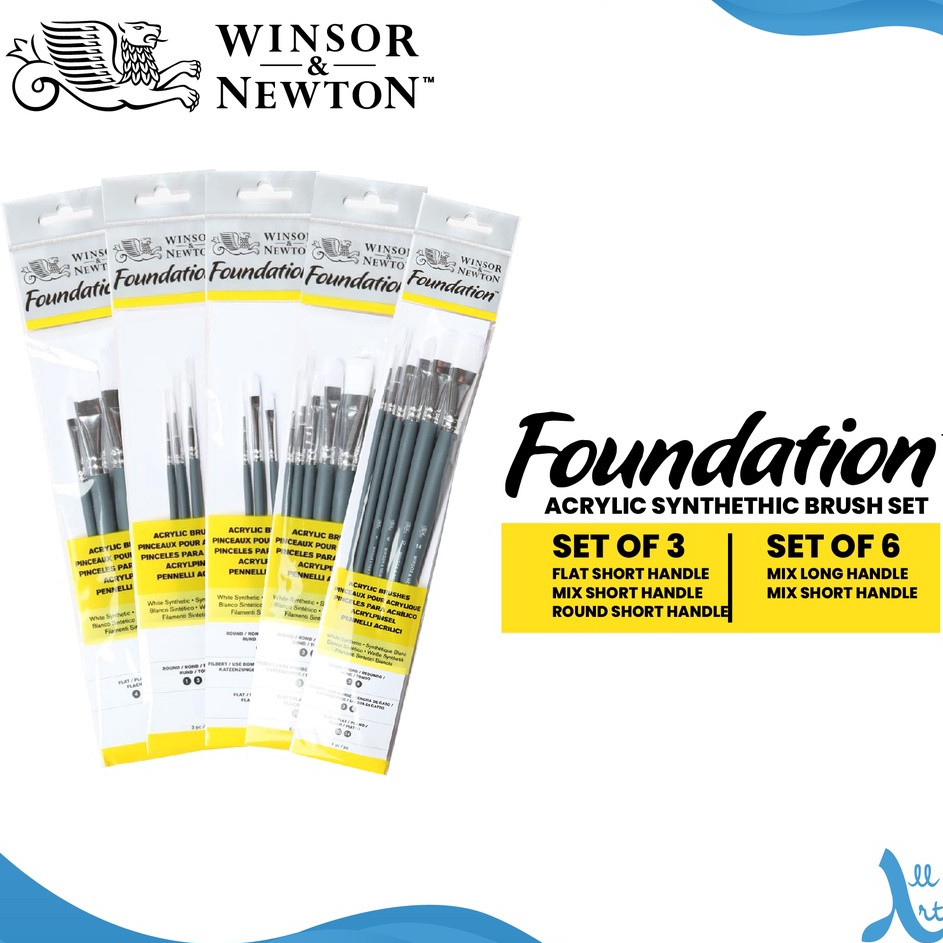 

Harga Spesial Kuas Lukis Winsor Newton Foundation Acrylic Brush Set White Synthetic