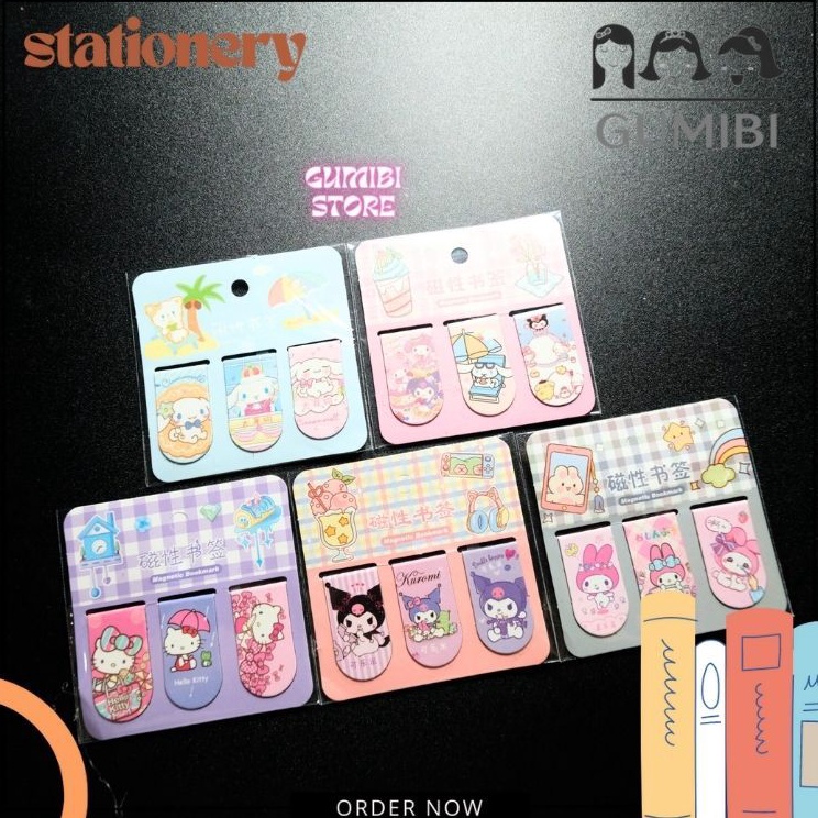 

Buruan Order 1 PAPAN 2 PACK Pembatas Buku Sanrio Pembatas Buku Magnet SANRIO