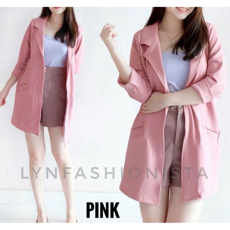 LYNFASHIONISTA-BLAZER KOREA/BLAZER BASIC/BLAZER SCUBA/BLAZER HIJAB/BLAZER OVERSIZE/BLAZER KANTOR/OUT