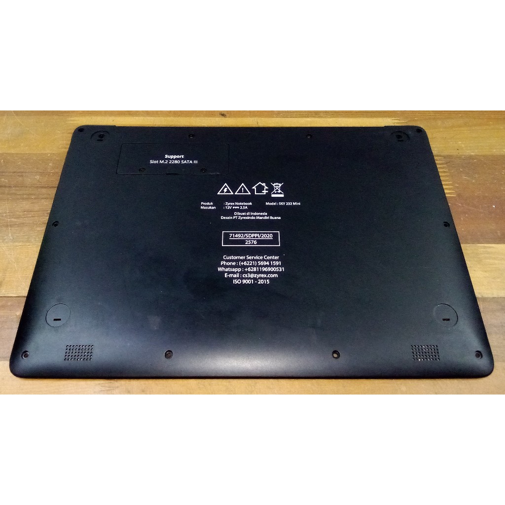 Casing Bawah Bottom Case Laptop Zyrex Sky 232 Mini