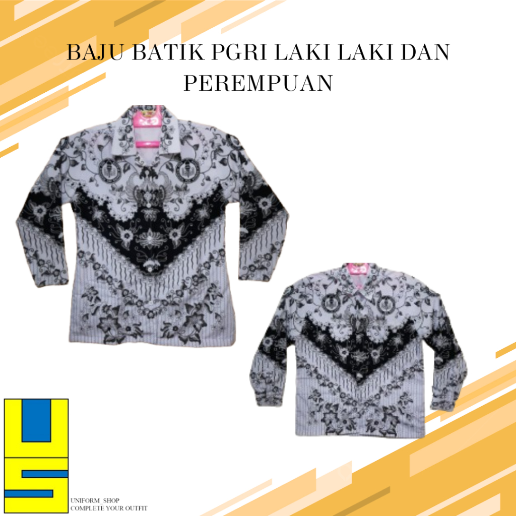 BAJU BATIK PGRI LAKI-LAKI DAN PEREMPUAN