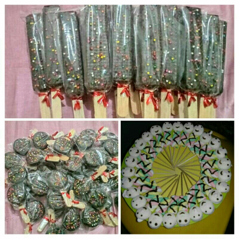 

GORIO COKLAT STIK & MARSMELLOW BONEKA & WAFER COKLAT STICK