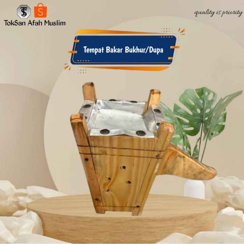 Wadah Bukhur Kaca | Tempat Bukhur Kayu | Wadah Bukhur