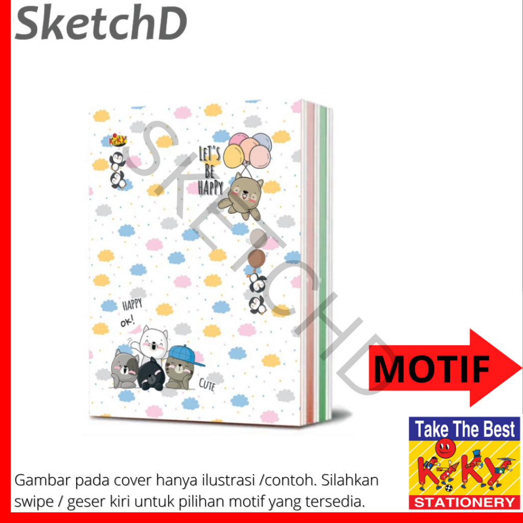 

Buku Tulis Kiky 58 lembar A5 21 x 16 cm Note book