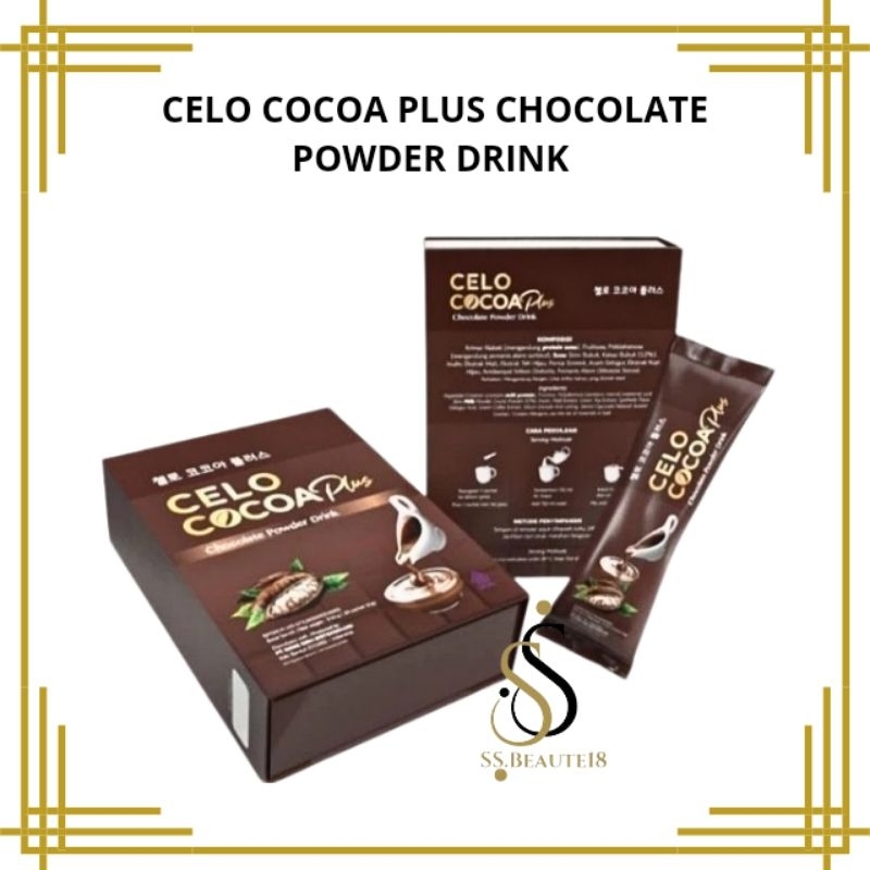 

Celo Cocoa Plus Chocolate Powder Drink isi 10 Sachet