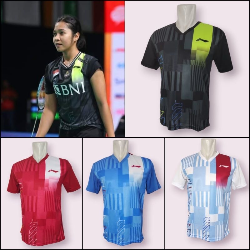 Kaos Bulutangkis Asia Team Championships 2024 Jersey Baju Seragam Kaos Bulutangkis Badminton Bulu Ta