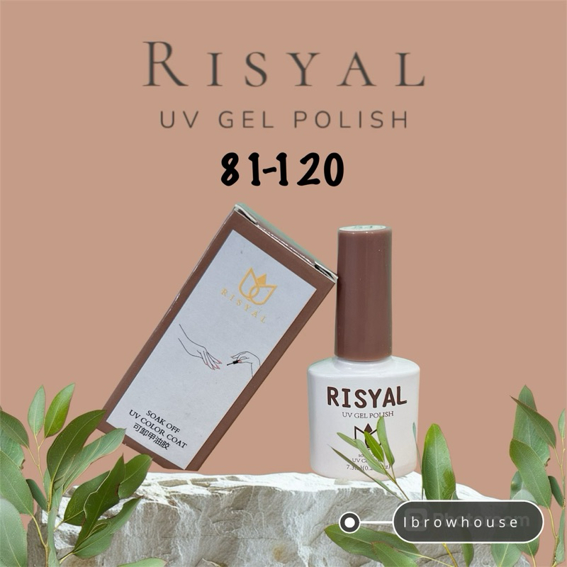 (81-120) Risyal UV Nail Gel Polish Color cat Eyes / Kutek Halal Korea / Nail Gel polish Soak off UV 