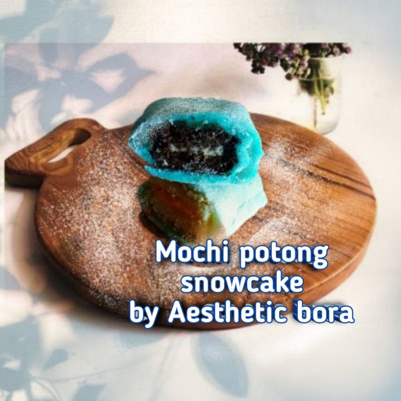 

Kue mochi snowcake mochi potong by ROSELION camilan viral Korea snack jepang snow cake mochi potong isi softcake enak murah lembut chewy camilan tradisional mochi cake