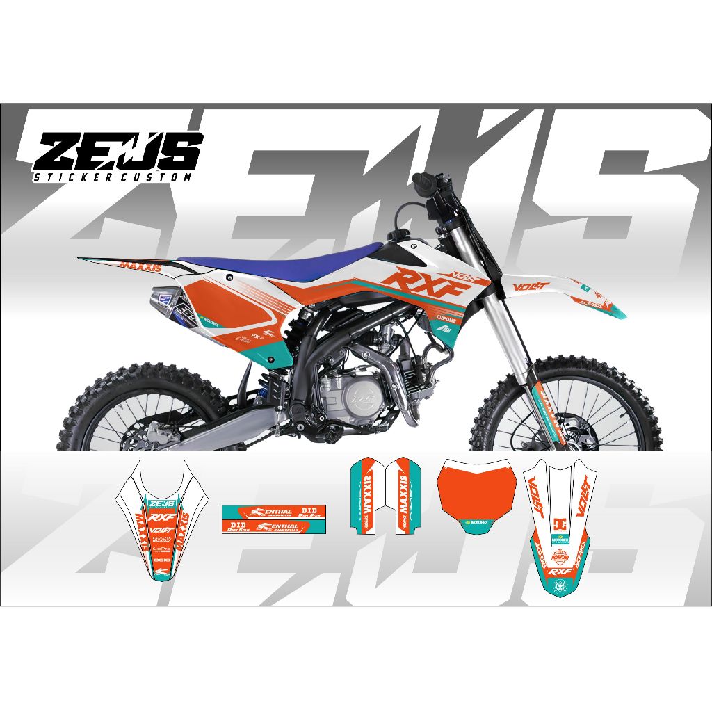 Decal Sticker - Stiker Dekal Rxf 150cc Zeus SC 16