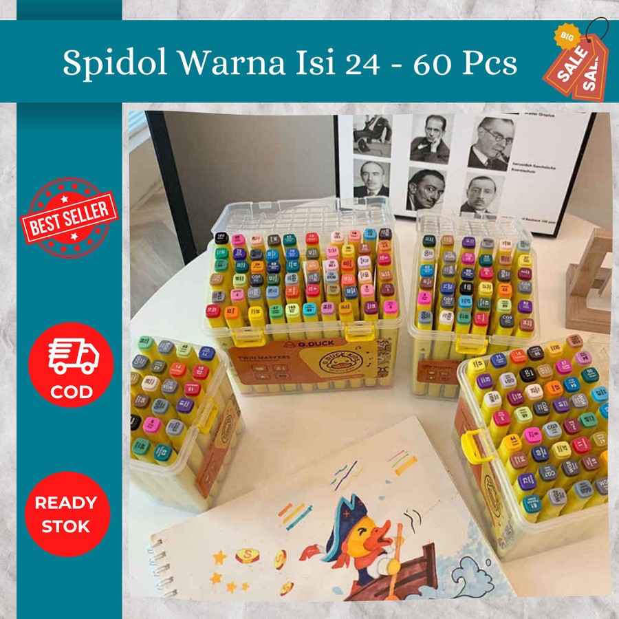 

Spidol Marker Board G Duck Banyak Warna - Isi 36