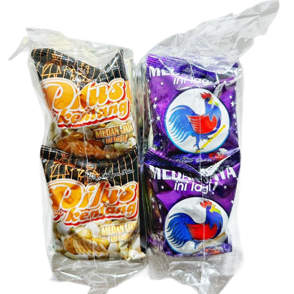 

MEDAN JAYA SNACK & PILUS KENTANG ISI 20 PCS 1 PAK