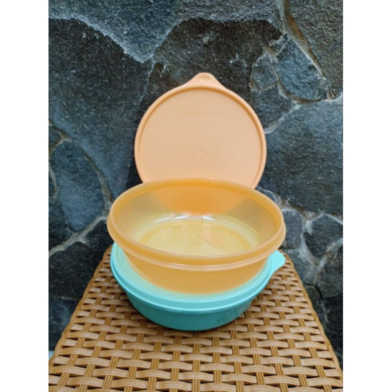 modular bowl 1L tosca + oren (2pcs) tupperware