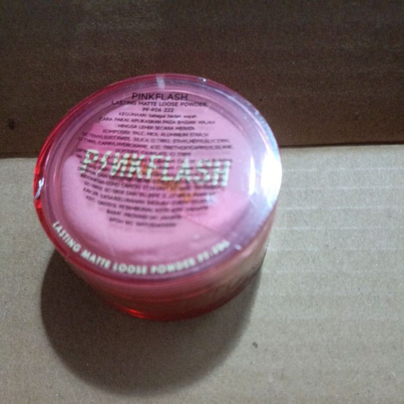 pink flash bedak tabur