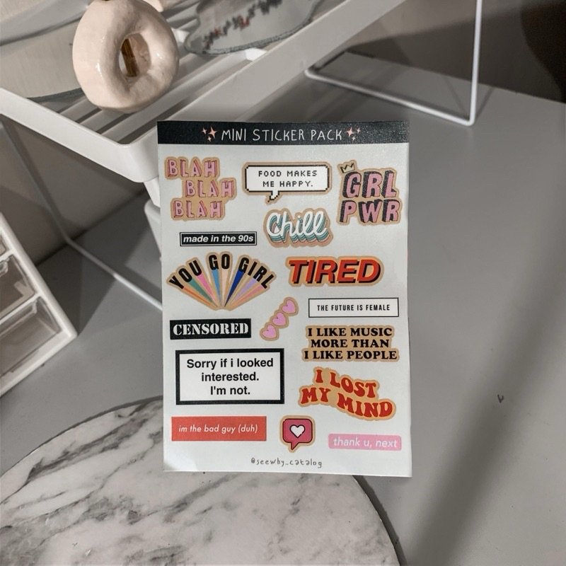 

Word Sticker Pack A6 (16pcs)