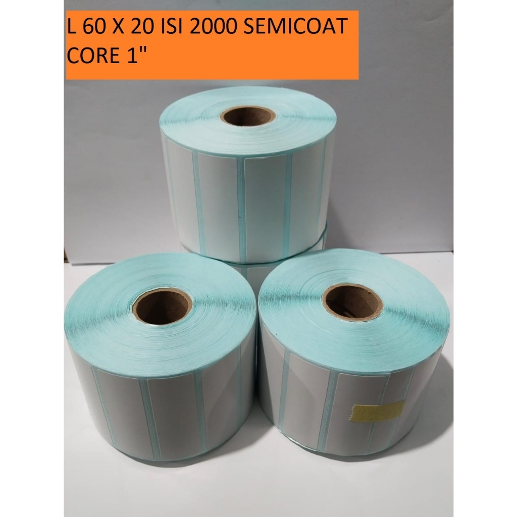 

LABEL SEMICOATED 60 X 20 ISI 2000 - | 60x20 |60mm x 20mm