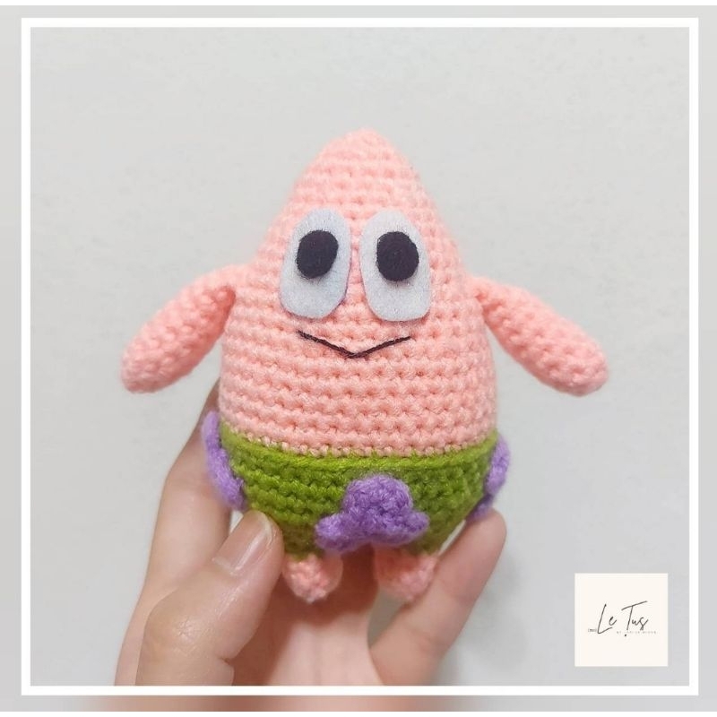 Crochet Patrick Star / Boneka Rajut Patrick Starr