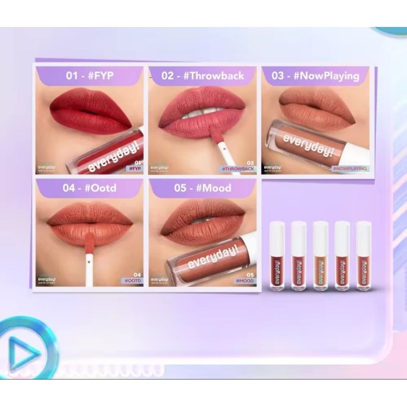 wardah matte lip shot