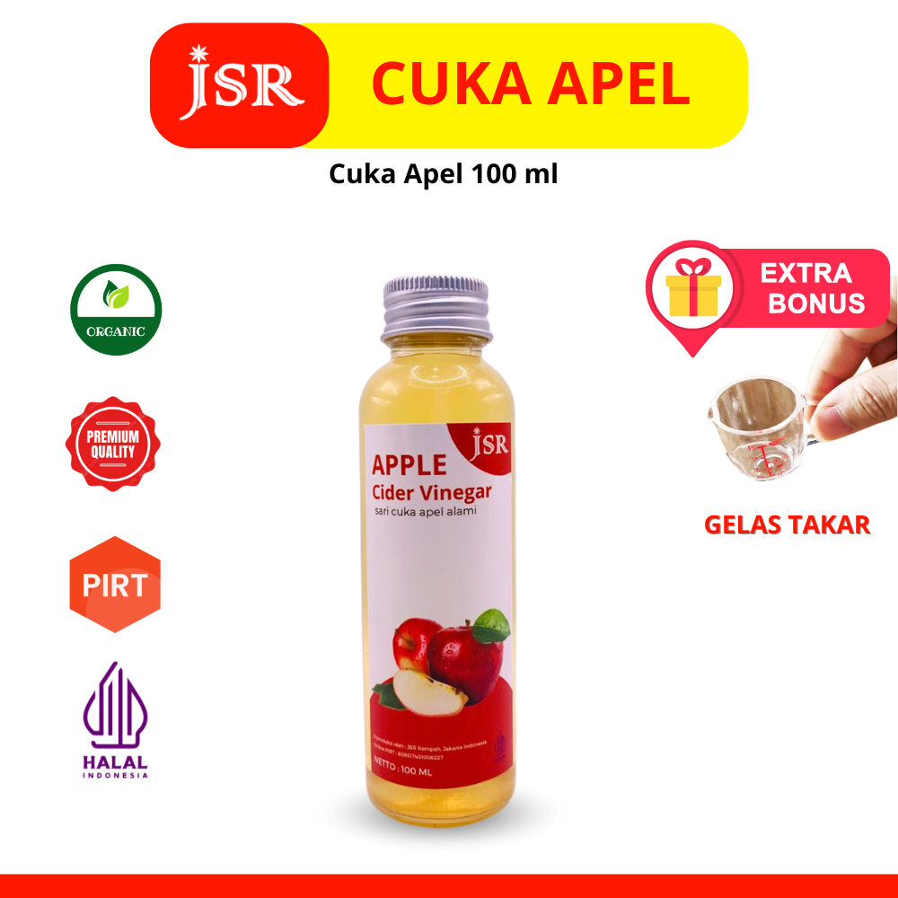 

Cuka Apel Asli/Apple Cider Vinegar/Cuka Sari Apel JSR 100 ml