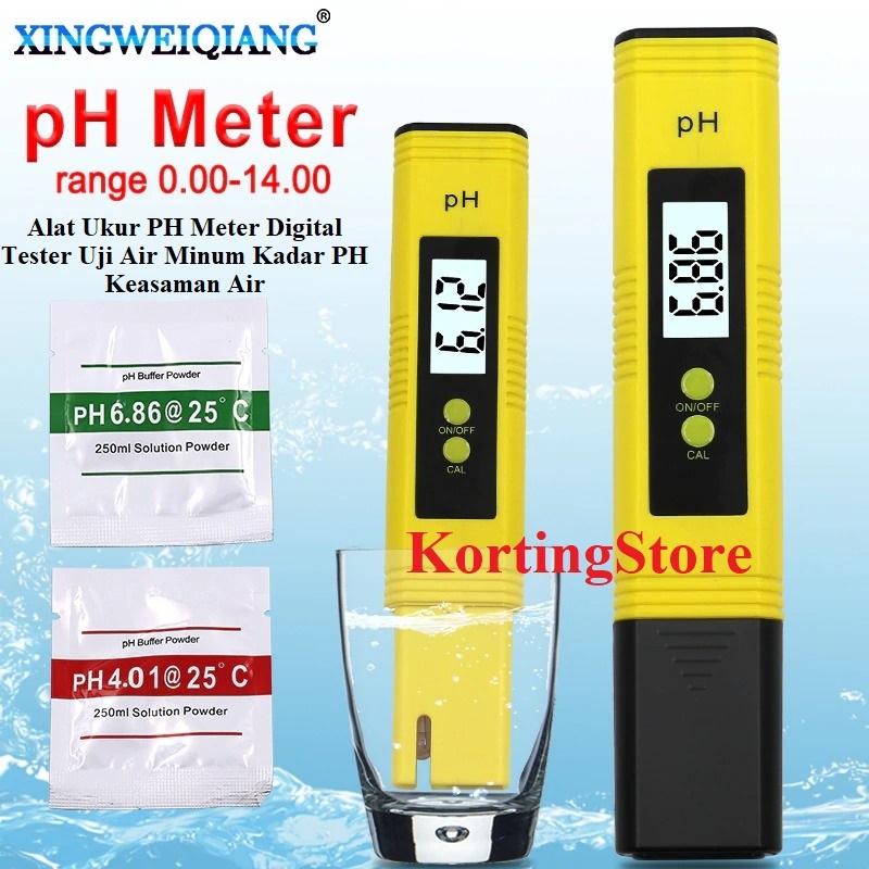 Alat Ukur PH Meter Digital Tester Uji Air Minum Kadar PH Keasaman Air