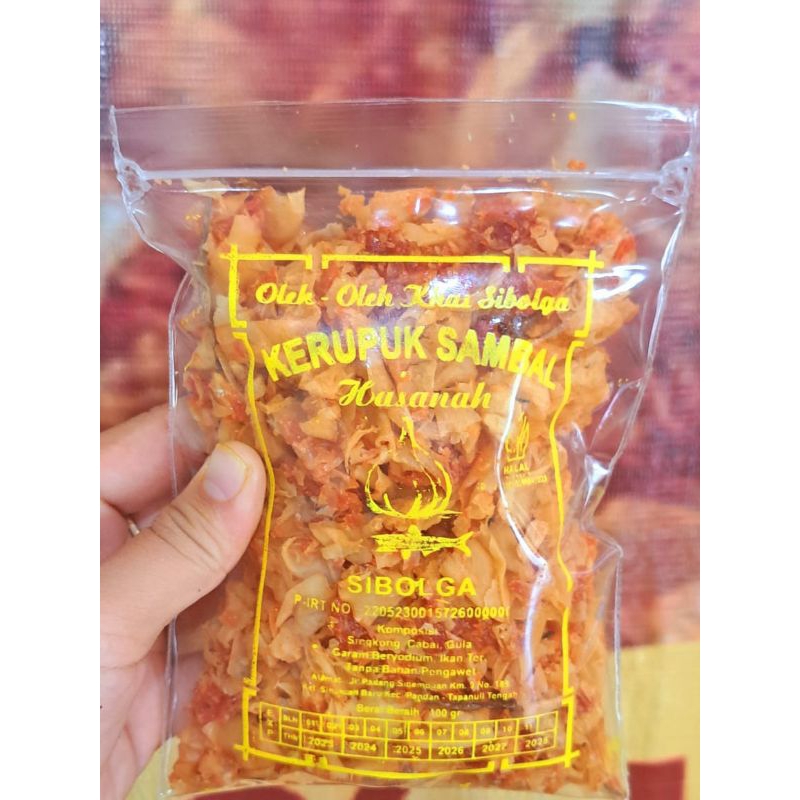 

Kerupuk sambal Sibolga 250 gram/kerupuk sambal/oleh oleh Sibolga