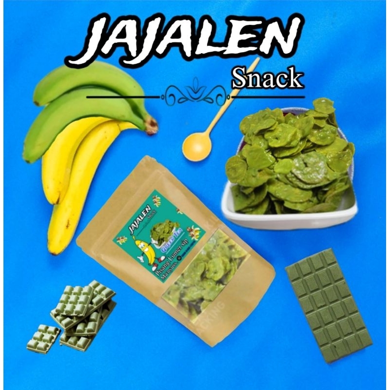 

jajalen_snack.kripikpisangLumer,greentea:100g