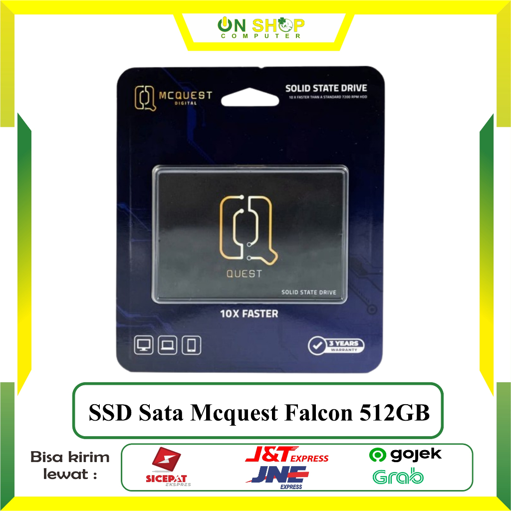MCQuest Digital Falcon 512GB Sata III 2.5" SSD Internal