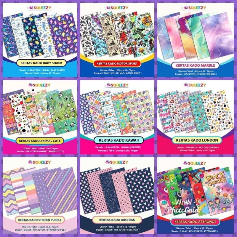 

FREE BUBLE WRAP Kertas Kado Squeezy 50 lembar