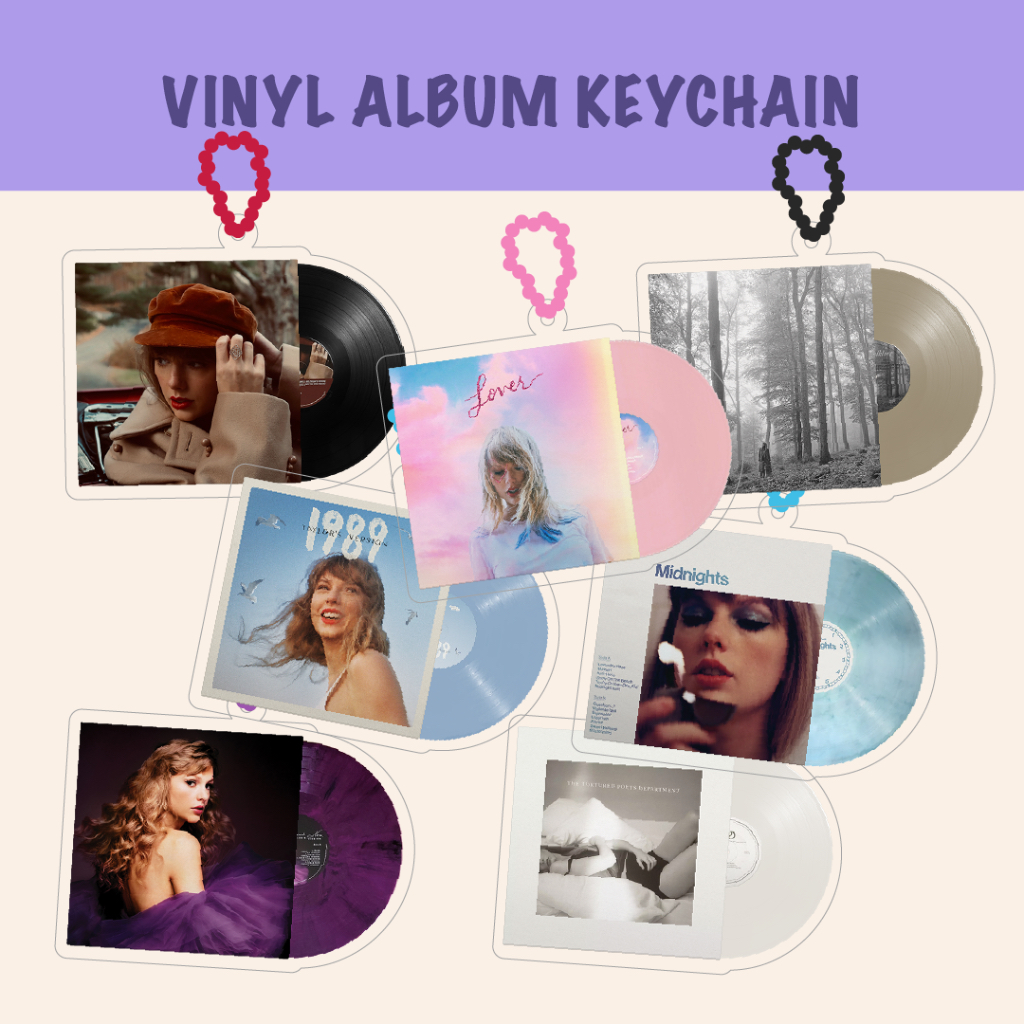 Gantungan Kunci Vinyl Album Taylor Swift