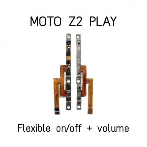 Original Flexible Konektor Power On Off + Volume Moto Z2 Play / XT1710-09 / XT1710-10 / XT1710-07 - 
