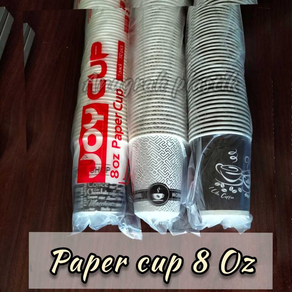 Paper Cup 8 oz Motif Merk JOY / Paper Cup 8 oz Motif PER SLOP