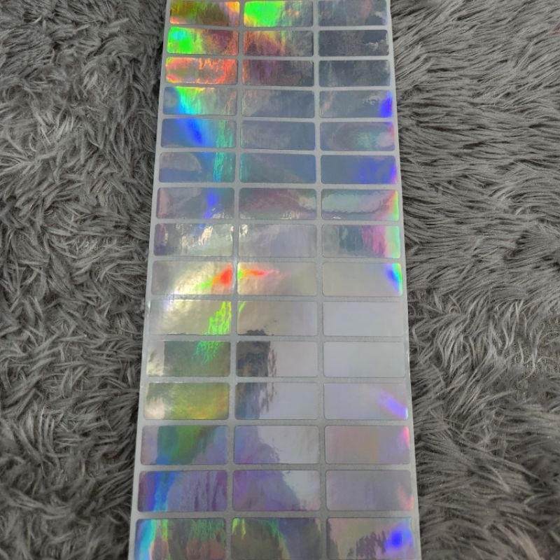 

Stiker nama waterproof/Size M Motif polos Isi 60 Pcs/Cetak stiker nama murah