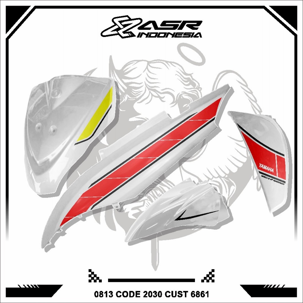 striping mio J transparan livery 60th yamaha