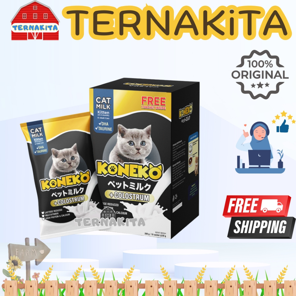 KONEKO SACHET 20 gr - Susu Kucing Dewasa dan Kitten Milk Replacer