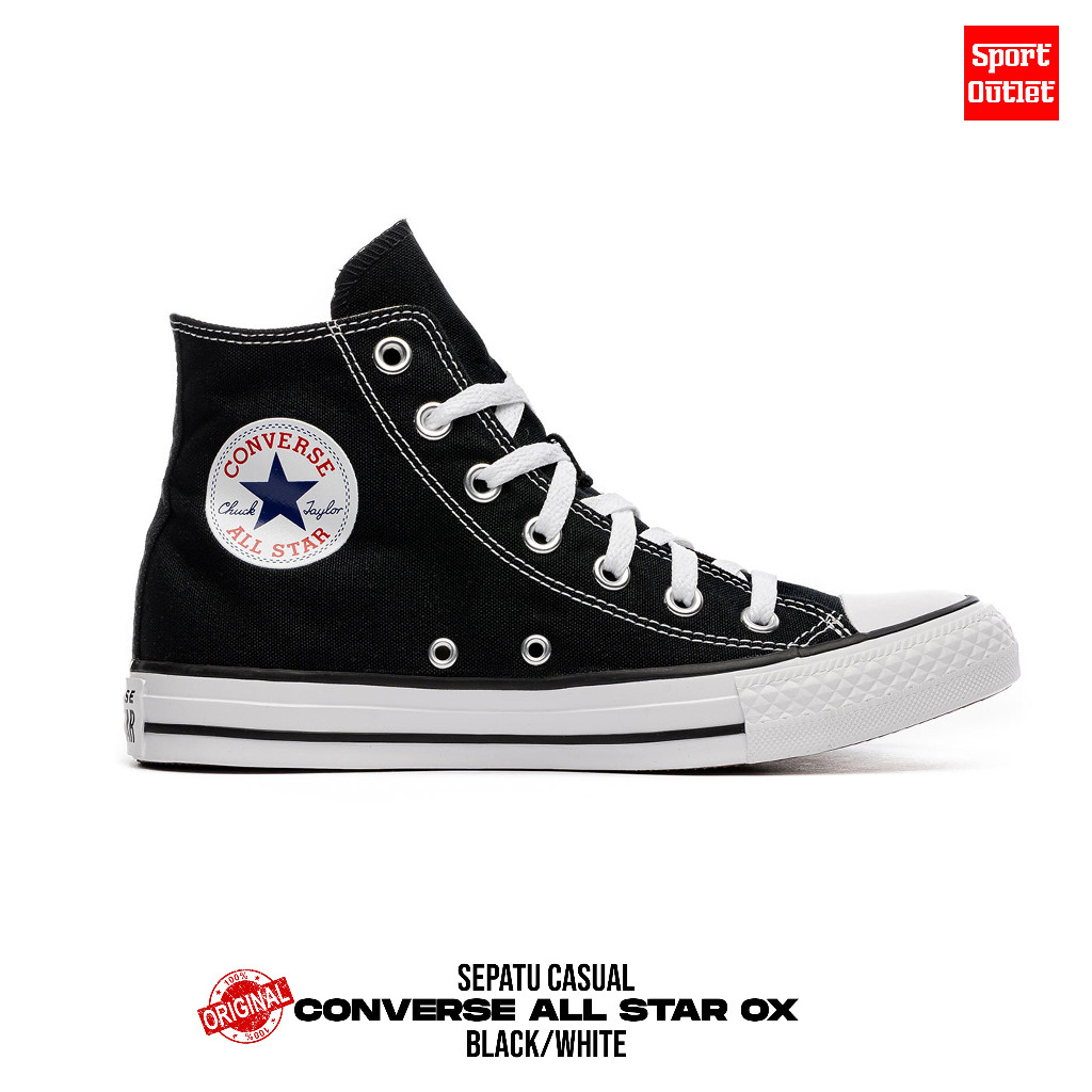 SEPATU  CASUAL CONVERSE ALL HIGH BLACK - M9160C