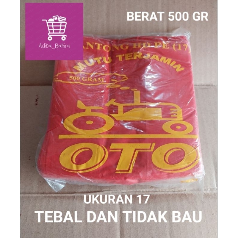 

KANTONG MERAH TEBAL MERK OTO UK.17 & 24 [ 500 GR ]