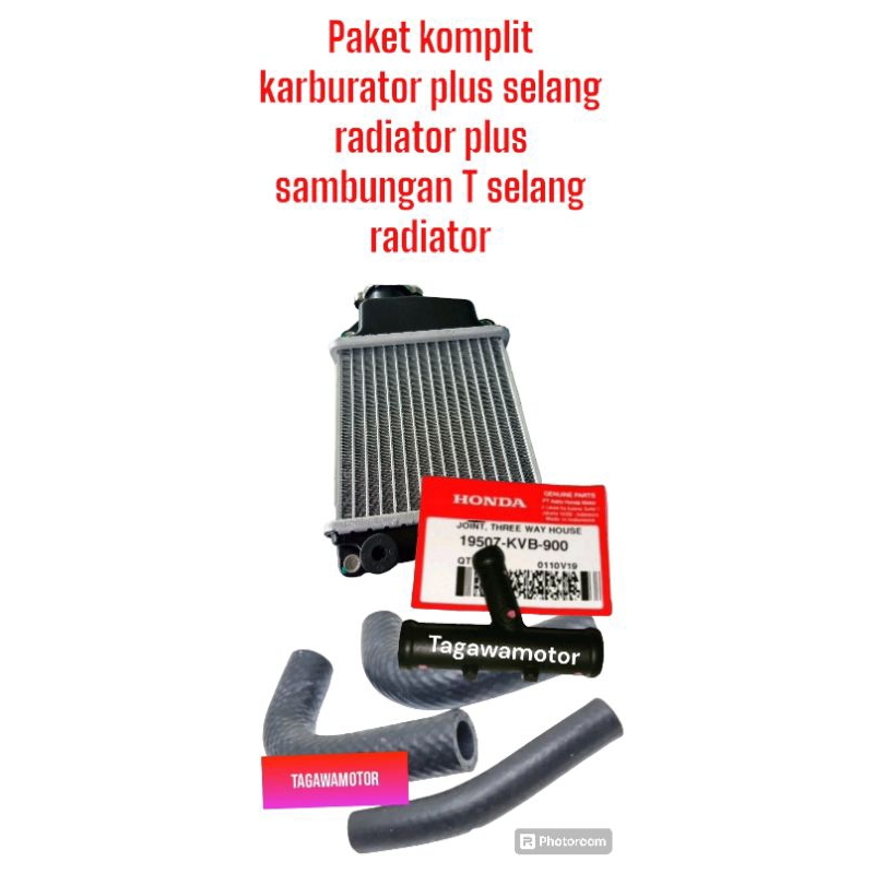 Radiator vario 110 KARBURATOR plus selang radiator plus sambungan T selang radiator
