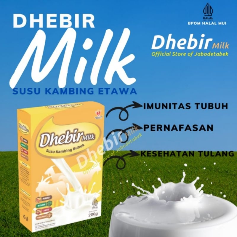 

Dhebir Milk Susu Dengan Perpaduan Madu Jahe Daun Kelor dan Temu Lawak - Susu Peningkat Imun Menjaga Tulang