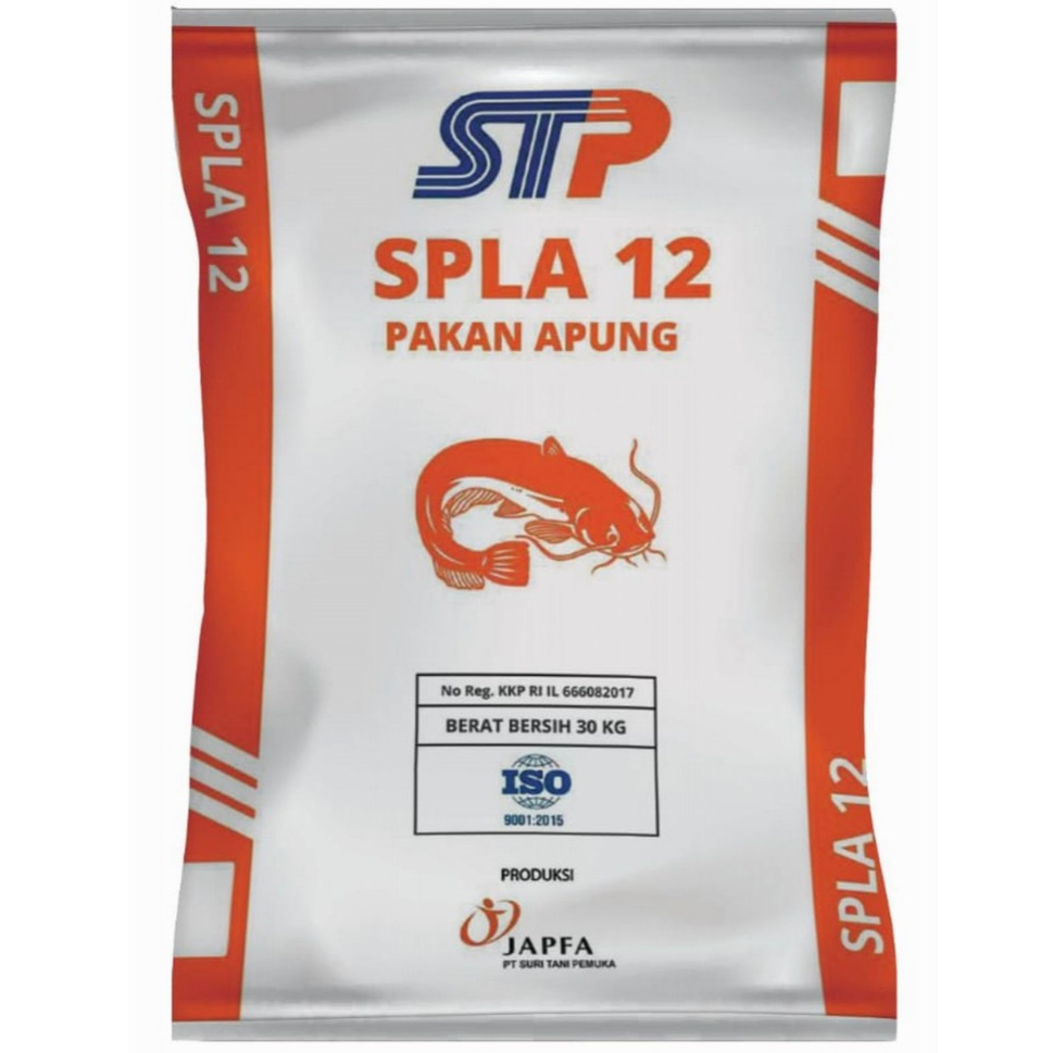 Repack 1kg Pakan  STP SPLA12 SPLA 12 - 1 2 3 Pakan Ikan Budidaya Makanan Pelet ikan lele, mas, nila,
