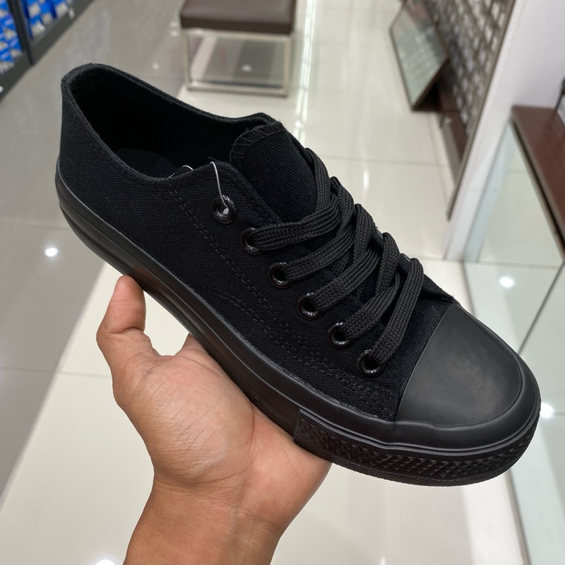 Nevada sepatu ket sneakers hitam polos wanita 36-40