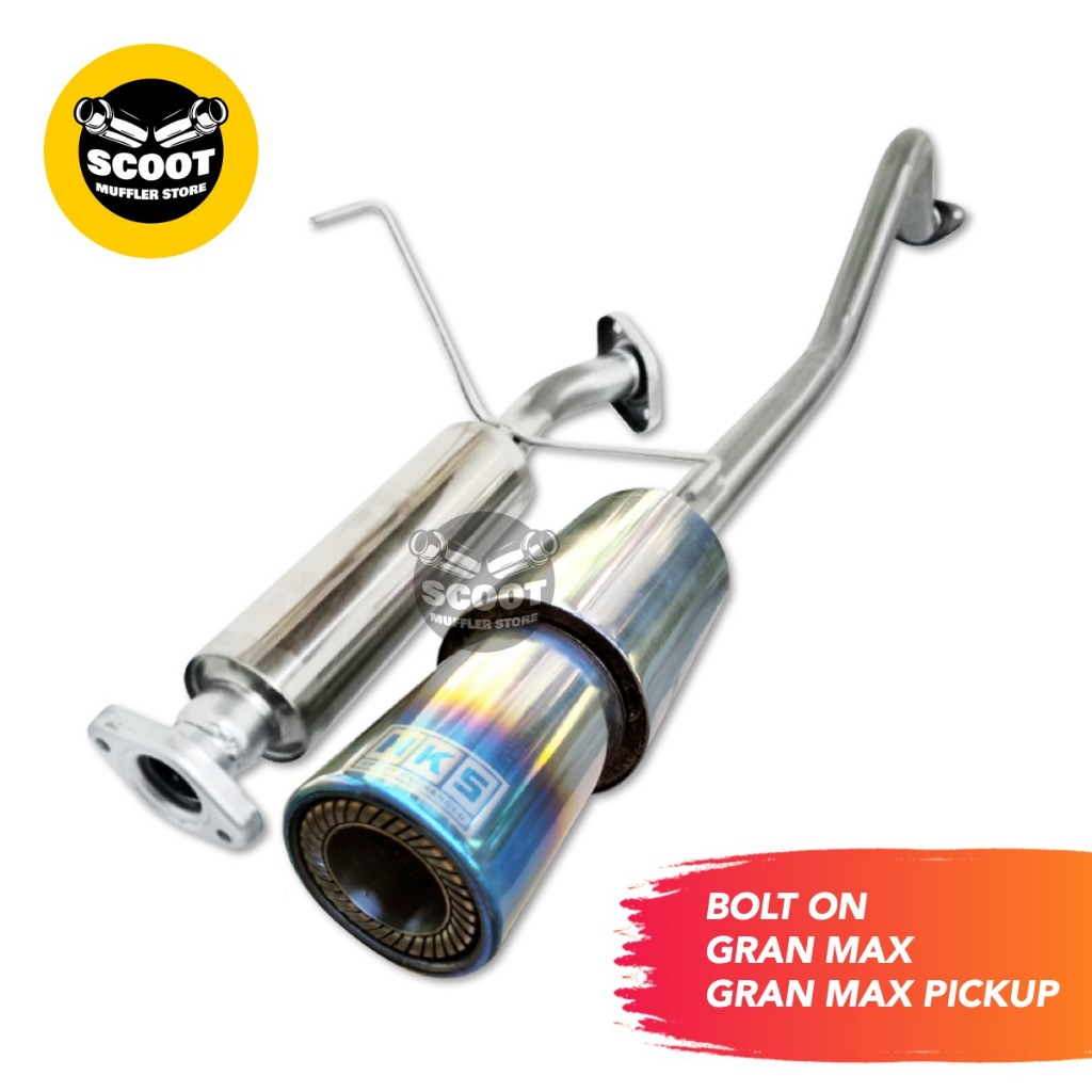 Knalpot Bolt On Gran Max / Gran Max Pickup Muffler HKS Burn Tip