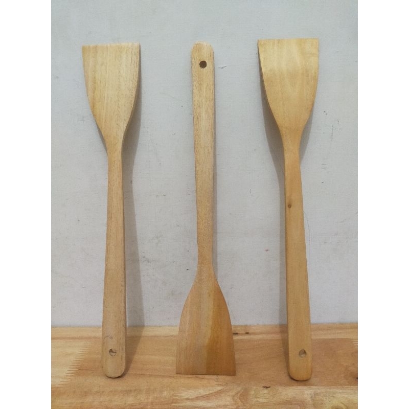 Sutil Kayu 36cm / Sutil Goreng Kayu / Spatula Kayu / Saptula Goreng Kayu / Sendok Goreng Kayu / Send