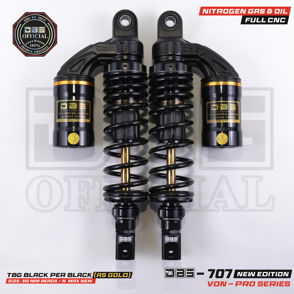 DBS 707 New Special Edition  Series shock belakang Aerox Nmax New Nmax Old Pcx150 310mm dan 345mm