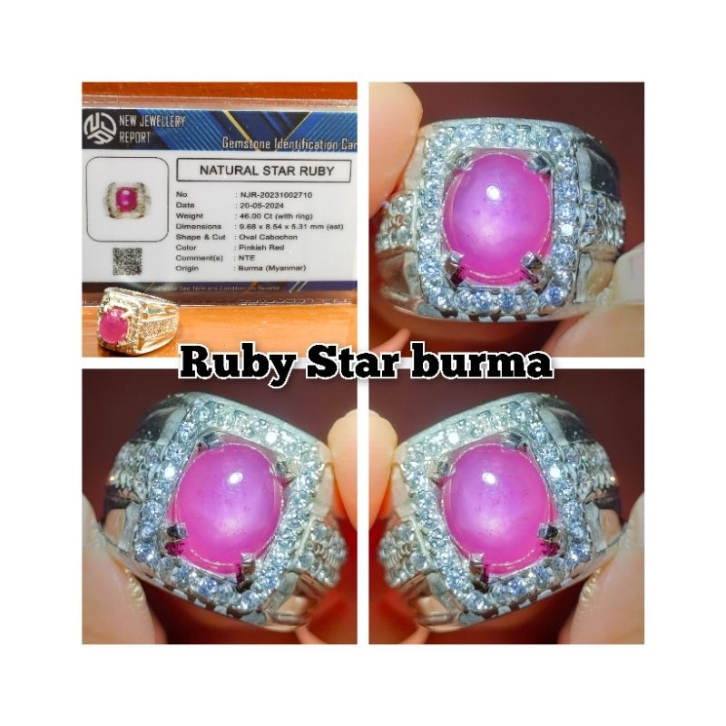 PERMATA RUBY BURMA MYANMAR STAR