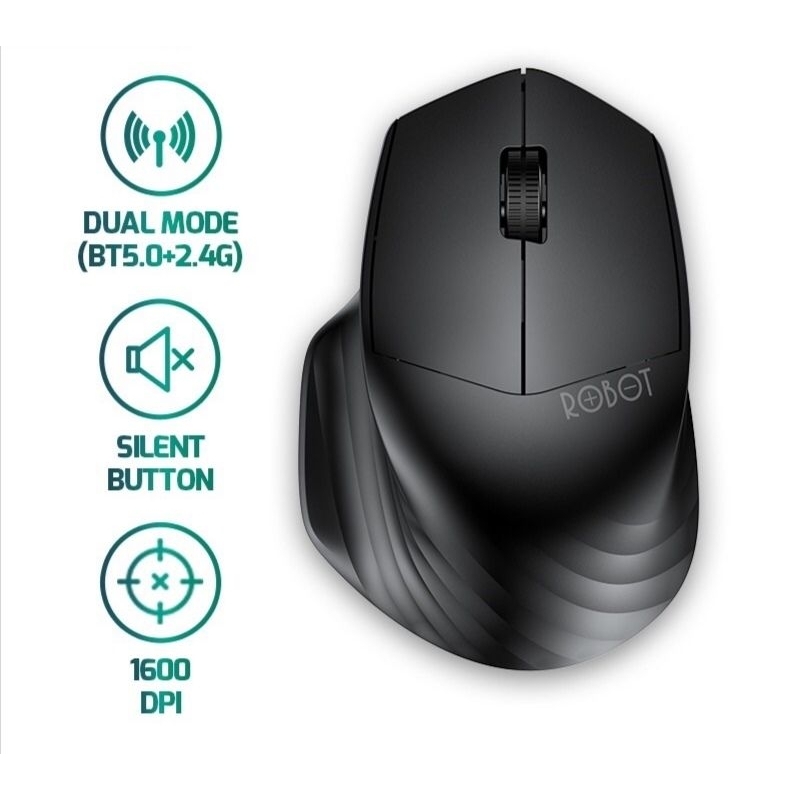 aMouse wireless silent click robot m350