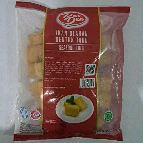 

[ INSTAN ONLY ] Pak Den Seafood Tofu 500gr/ Pak den/ Tofu/ Ikan Olahan bentuk Tofu.