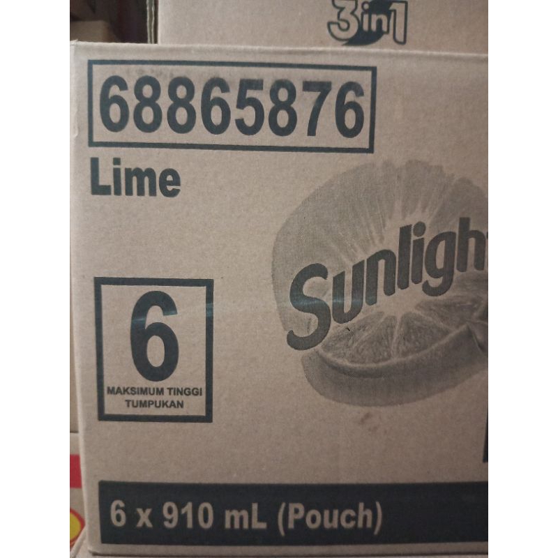 Sunlight Jeruk Nipis 910ml 1 Karton